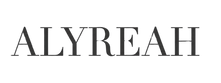 Brand name 'ALYREAH' in a stylized font on a white background